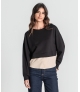 Camisola com combinação de camisa