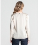 Blusa decote em v manga comprida