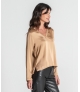 Blusa decote em v manga comprida