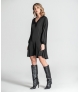 Vestido decote em v curto