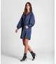 Vestido decote em v curto