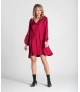 Vestido decote em v curto