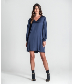 Vestido decote em v curto