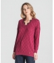 Camisola perfurada sem renda