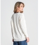 Camisola perfurada sem renda