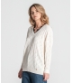 Camisola perfurada sem renda