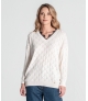 Camisola perfurada sem renda