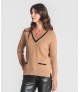 Camisola estruturada com bolsos