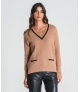 Camisola estruturada com bolsos