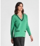 Camisola estruturada com bolsos