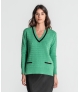 Camisola estruturada com bolsos
