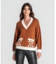 Camisola corações nos bolsos