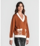 Camisola corações nos bolsos