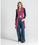 Vestido com contraste