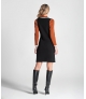 Vestido com contraste