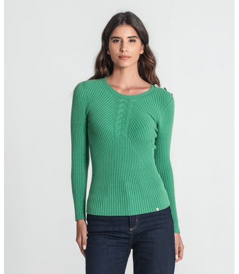 Camisola estruturada com botões
