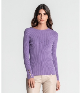 Camisola com perfurado Ruga