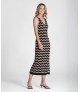 Vestido zigzag com brilho