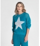 Camisola perfurada com estrela