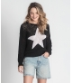 Camisola perfurada com estrela