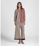 Camisola animal print com risca lantejoulas