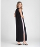 Vestido com risca na lateral