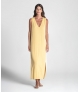 Vestido com risca na lateral