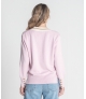 Camisola com relevos e botões nos punhos