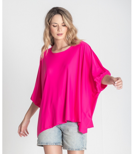 Camisola oversize decote redondo