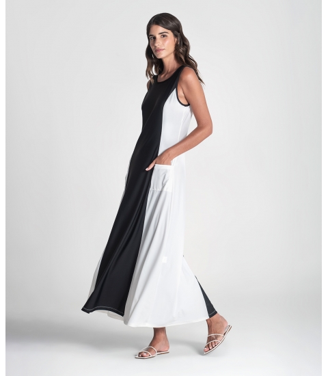 Vestido colorblock