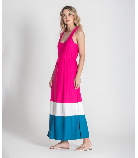 Vestido tricolor
