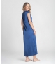 Vestido decote em v acetinado