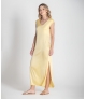 Vestido decote em v acetinado