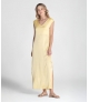 Vestido decote em v acetinado