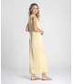Vestido decote em v acetinado