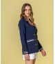 Blazer com botões dourados
