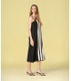 Vestido comprido riscas
