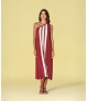 Vestido comprido riscas