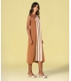 Vestido comprido riscas