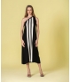 Vestido comprido riscas