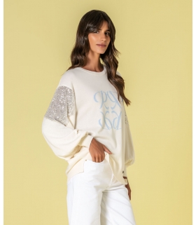 Camisola com lantejoulas