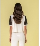 Camisola com mangas em renda