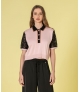Camisola com mangas em renda