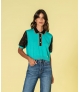 Camisola com mangas em renda