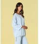 Camisola coração pointelle nas costas