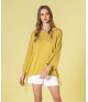 Camisola coração pointelle nas costas