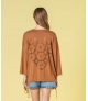 Camisola coração pointelle nas costas