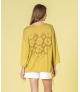 Camisola coração pointelle nas costas