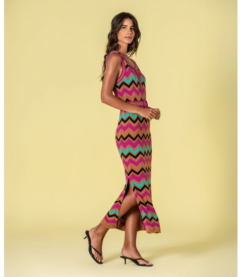 Vestido zigzag