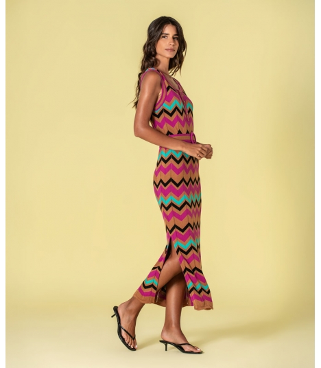 Vestido zigzag